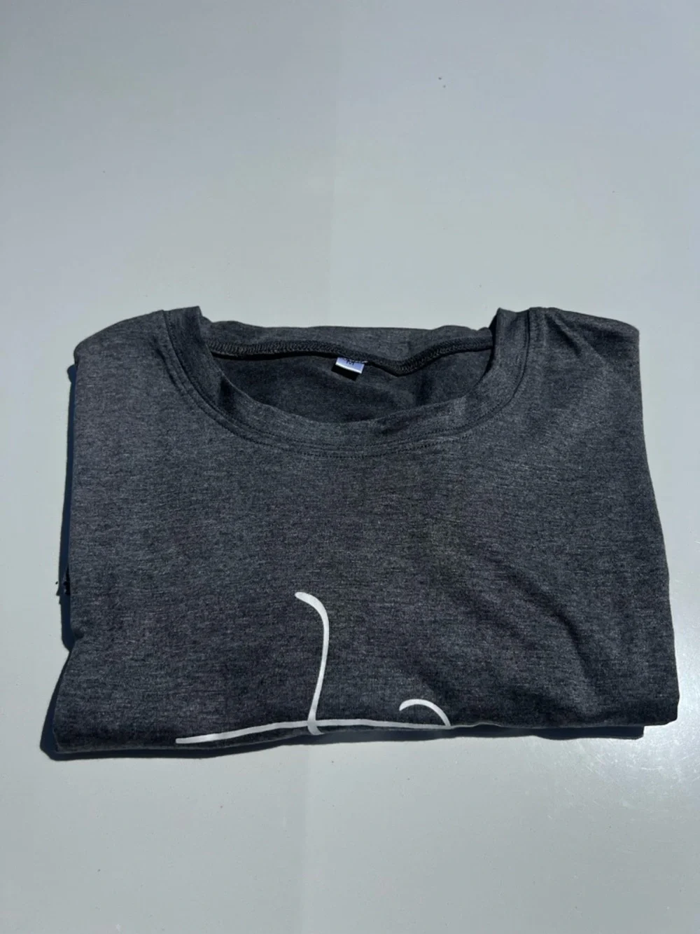 Unisex Heather Charcoal Graphic Tee - Unbranded Size M